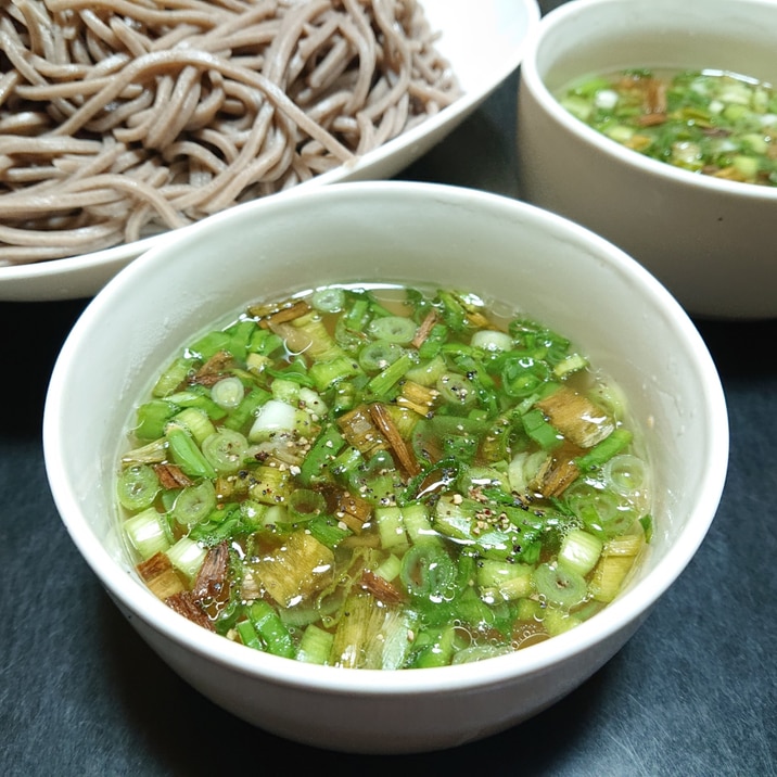 ネギ塩鶏つけ蕎麦